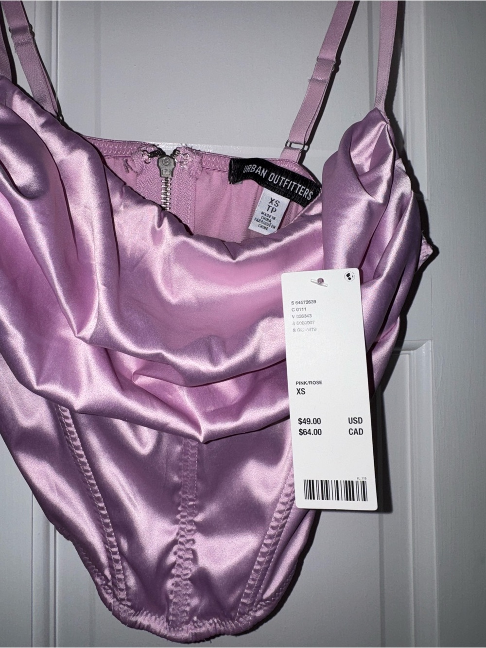 Urban Outfitters Satin Cowl Corset Top - Lilac - Picture 3 of 4